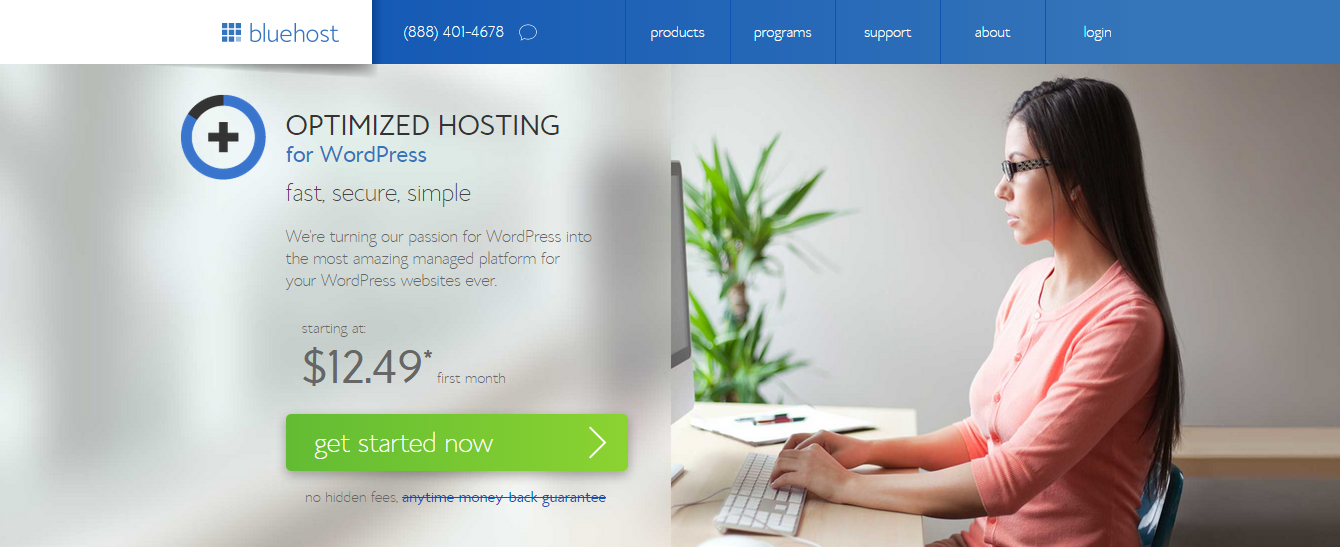 bluehost managed wordpress hosting