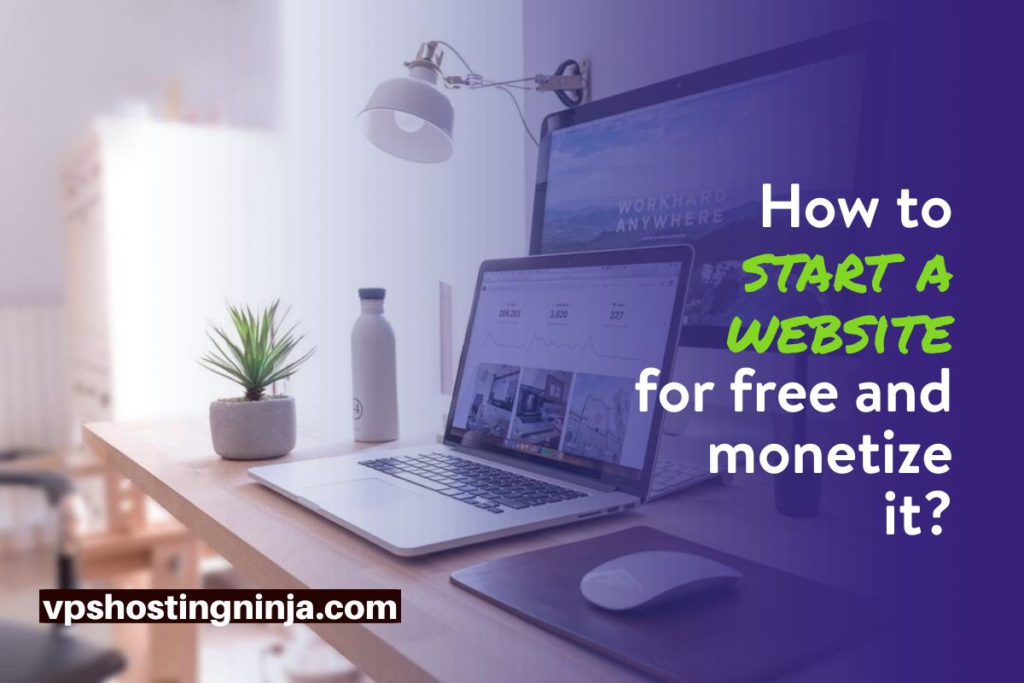 start a website for free and monetize